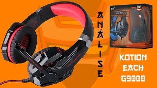 Análise  HEADPHONEHEADSET KOTION EACH G9000 [upl. by Nylrahc521]