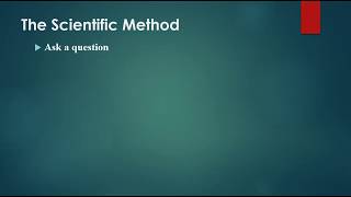 Scientific method in Statistics [upl. by Ledba]