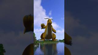 Minecraft Pokemon Dragonite Organic Build Timelapse 🤯 [upl. by Ayimat]