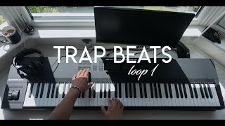 Trap Beat Loop  Making Trap Beats With Komplete Kontrol S88 [upl. by Narod752]