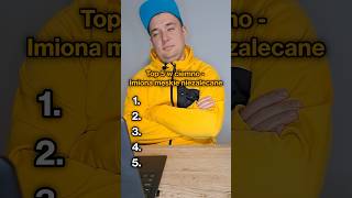 Top 5 w ciemno  Imiona niezalecane przez RJP męskie imię top5 humor rozrywka gothic [upl. by Dionysus]