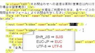 入力内容が文字化けした場合の対応方法 [upl. by Ettenna69]