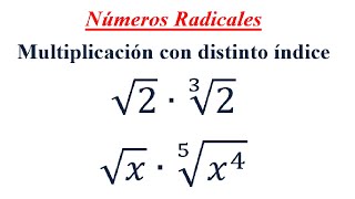 Multiplicación de Radicales con distinto indice [upl. by Rosy664]