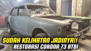 CORONA RT81 TAHUN 1973 PROSES BODY REPAIR‼️ RESTORASI UPDATE TERBARU [upl. by Orman]