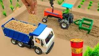 Diy tractor mini plough machine science project  AdgeCreator [upl. by Haissem]