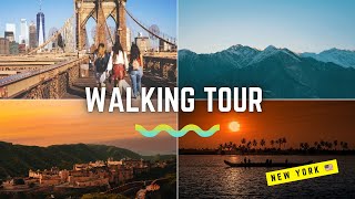 New york walking tour Walking tour 4k 🥳♥️😍🇺🇸😊😉🤘🏻 [upl. by Hametaf984]