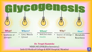 12 Glycogenesis  Carbohydrate Metabolism  Biochemistry  NJOY Biochemistry [upl. by Lunneta]