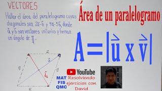 AREA DE UN PARALELOGRAMO MEDIANTE SUS DIAGONALES [upl. by Segal792]