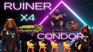 War Robots Condor RUINER x4 WRwinewRUINER [upl. by Attelrac21]