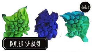 Boiled Shibori  Heat Manipulated Fabric  Textiles Tutorials [upl. by Esilahs784]