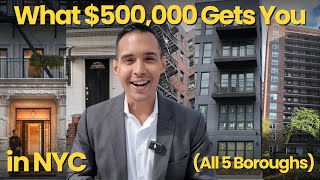 What 500K Buys You in All 5 NYC Boroughs  Full Property Tour  Buying in NYC [upl. by Isnan]