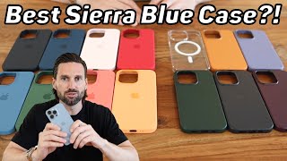 iPhone 13 Pro Sierra Blue  What is the BEST LEATHER and SILICONE Case [upl. by Lou300]