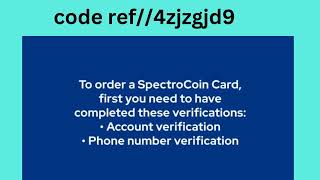 free visa card“Get a free SpectroCoin card that enables you to use PayPal fully” [upl. by Eppie299]