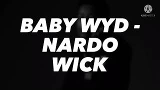 Nardo Wick  Baby WYD lyrics [upl. by Henrik609]