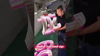 Its amazing This is the LED sign made in China signagedesign signage ledneon ledlight sign [upl. by Anaerdna153]