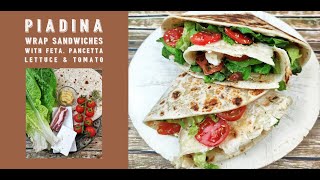 l love this sandwich made with Italian Piadina flatbread try them with tortillas Youll love them [upl. by Assetak61]