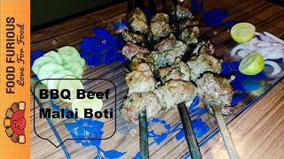 BBQ Beef Malai Boti Recipe in Urduhindienglish  Creamy amp Tasty  By Food Furious [upl. by Darees]