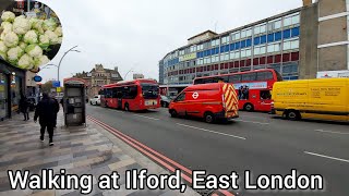 UK 🇬🇧 Walking at Ilford East London  Autumn 🍂 Colors [upl. by Amorete]