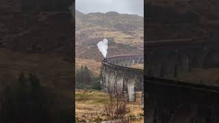 Harry Potter Hogwarts Express is The Jacobite Steam Train Glenfinnan Viaduct scotland harrypotter [upl. by Learrsi]