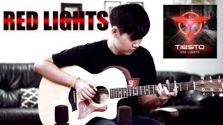 Tiesto  Red Lights  Fingerstyle Guitar Cover [upl. by Anirtruc]