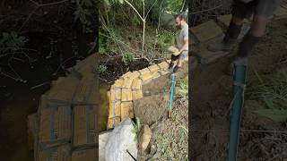 Concrete bag retaining wall update [upl. by Ait]