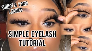 Beginner Eyelash Tutorial For ALL LENGTHS   HACKS [upl. by Odlavu]