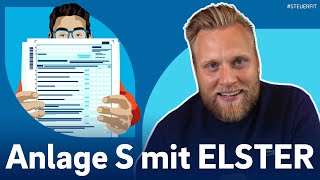 Anlage S mit ELSTER online  ELSTER online Tutorial zur Steuererklärung 2024 [upl. by Tyler]