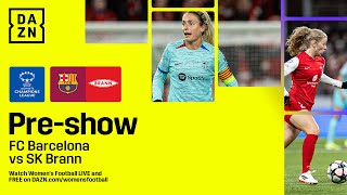 BARCELONA VS SK BRANN  UEFA WOMENS CHAMPIONS LEAGUE 202324 PREVIEW SHOW LIVESTREAM [upl. by Monteith478]