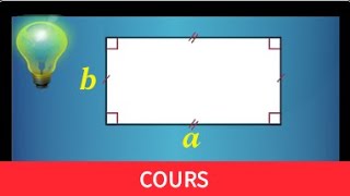 Cours ♦ Aire du rectangle et du carré • Formule • Longueur largeur côtés • cm2 ♦ Sixième Troisième [upl. by Ydna]