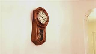 Antique Ansonia American Regulator A Wall Clock [upl. by Earesed96]