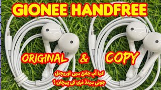 Gionee handsfree original awr copy difference  original handfree  best handfree  Gionee price 399 [upl. by Hannover]