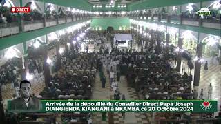 Arrivée de la dépouille du Conseiller Direct Papa Joseph DIANGIENDA KIANGANI à NKAMBA ce 20 Octob… [upl. by Breh]