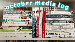 october media log manga books music [upl. by Hasina]