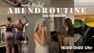 🍂HERBST ABENDROUTINE cozy amp productive gym kochen cleaning boyfriend time🧚‍♂️✨ [upl. by Adnirak]