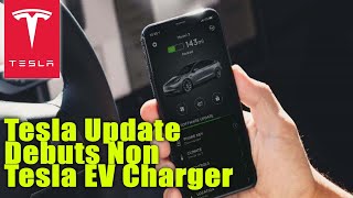 Tesla Update Debuts Non Tesla EV Charger [upl. by Akli]