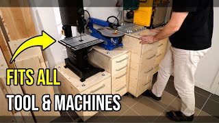 These Mobile Tool Carts changed my workshop forever Here is how I made them [upl. by Adniram]