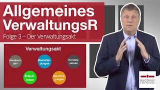 Der Verwaltungsakt  Allgemeines Verwaltungsrecht  Folge 3 [upl. by Ahsinar]