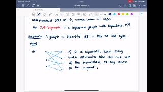 Graph Theory Lecture 3 Bipartite Graphs and Eulerian Circuits [upl. by Nelli929]