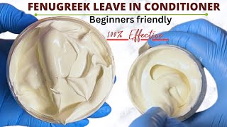 How to make Fenugreek Leavein conditioner  Do not wash it out [upl. by Eelsnia]