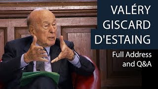 Valéry Giscard dEstaing  Full Address and QampA  Oxford Union [upl. by Johan]