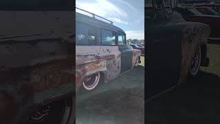 1956 GMC Suburban Gas City Indiana Ducktail Run 2023 [upl. by Hubey]