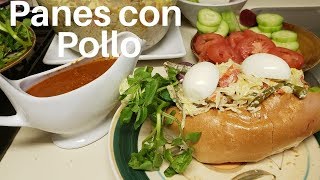 Como hacer Panes con pollo al estilo salvadoreño 🥰 [upl. by Obbard]