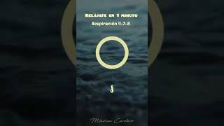 Ejercicio de respiración relajante 478  Shorts Breathing exercise [upl. by Fife]