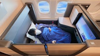 8000 Business Class on ANA Japan  Tokyo  New York [upl. by Einyaj440]