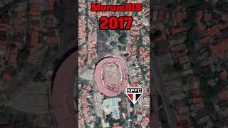 MorumBIS de 1958 a 2024 em timelapse veja como era o local do estádio do São Paulo shorts [upl. by Sitruk]