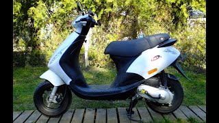 Piaggio Zip startup after 4 month winter break [upl. by Winthrop745]