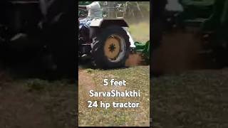 SarvaShakthi Rotavator company 5 feet Allrounder with 24 hp tractor rotavetor tractorindia [upl. by Barger]