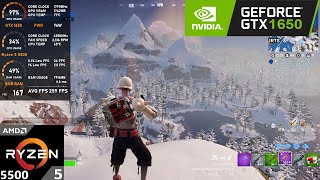 GTX 1650  Ryzen 5 5500  Fortnite Chapter 5 Season 2  1080p Performance Mode [upl. by Eselahs]