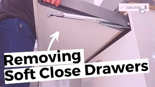 How To Remove Soft Close Kitchen Drawers  NEW Kitchens 2015 to 2023 [upl. by Pine]