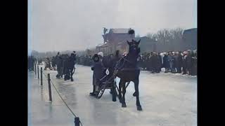 De strenge winter van 1929 in kleur Winter in Holland in 1929 in color AI enhanced amp colorized [upl. by Tali]